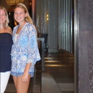 ABBELINE blue patterned romper! 💙